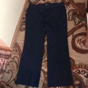 J CREW Size 16 33” Tall inseam 100% Wool Fully Lined Flat Front Deep Navy NEW